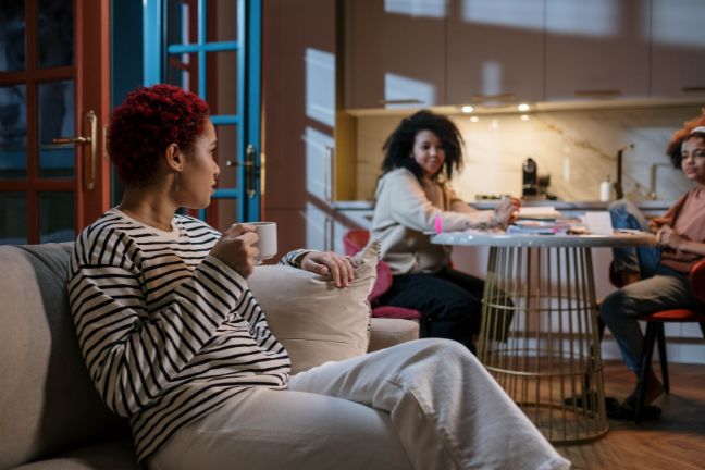 Student Accommodation Refurbishments - Students Relaxing in their accommodation